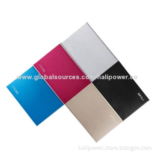 Latest Design Power Banks with Aluminum Shell, 6,000mAh Capacity